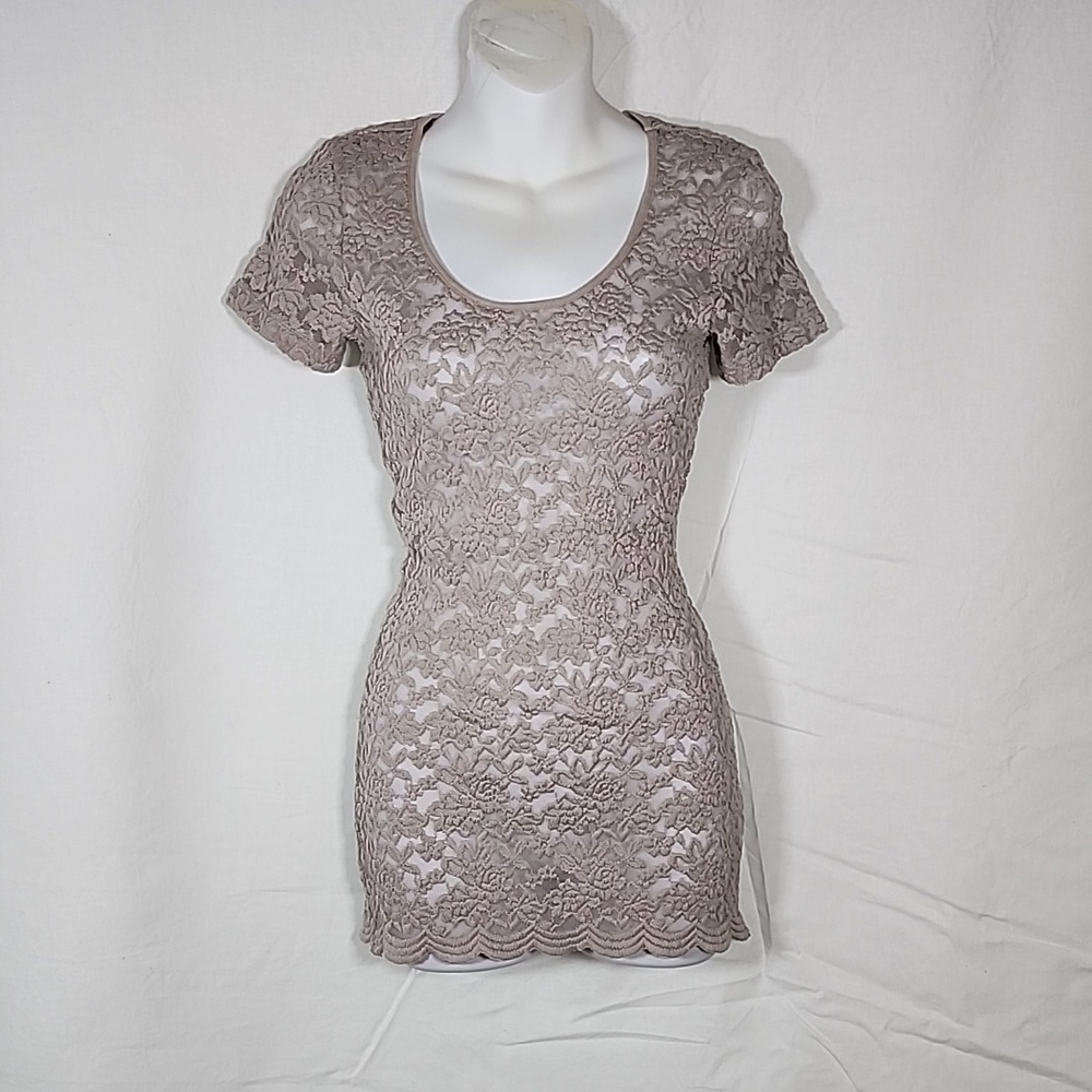 Buckle Long Lace Top